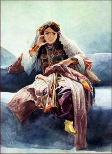 Arab or Arabic people and life. Orientalism oil paintings  305